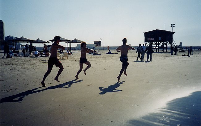 Skipping at Dead Sea